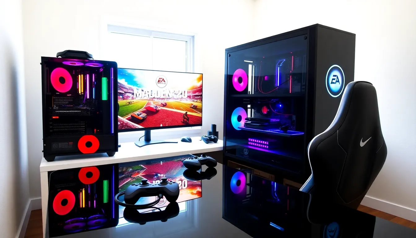 high-end gaming PC setup for playing Madden 20.