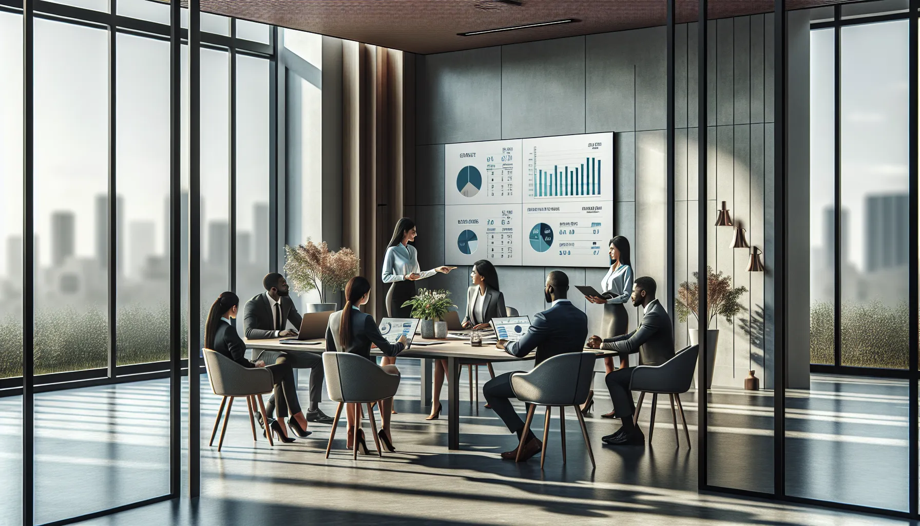 diverse team discussing toll-free number uses in a modern office.