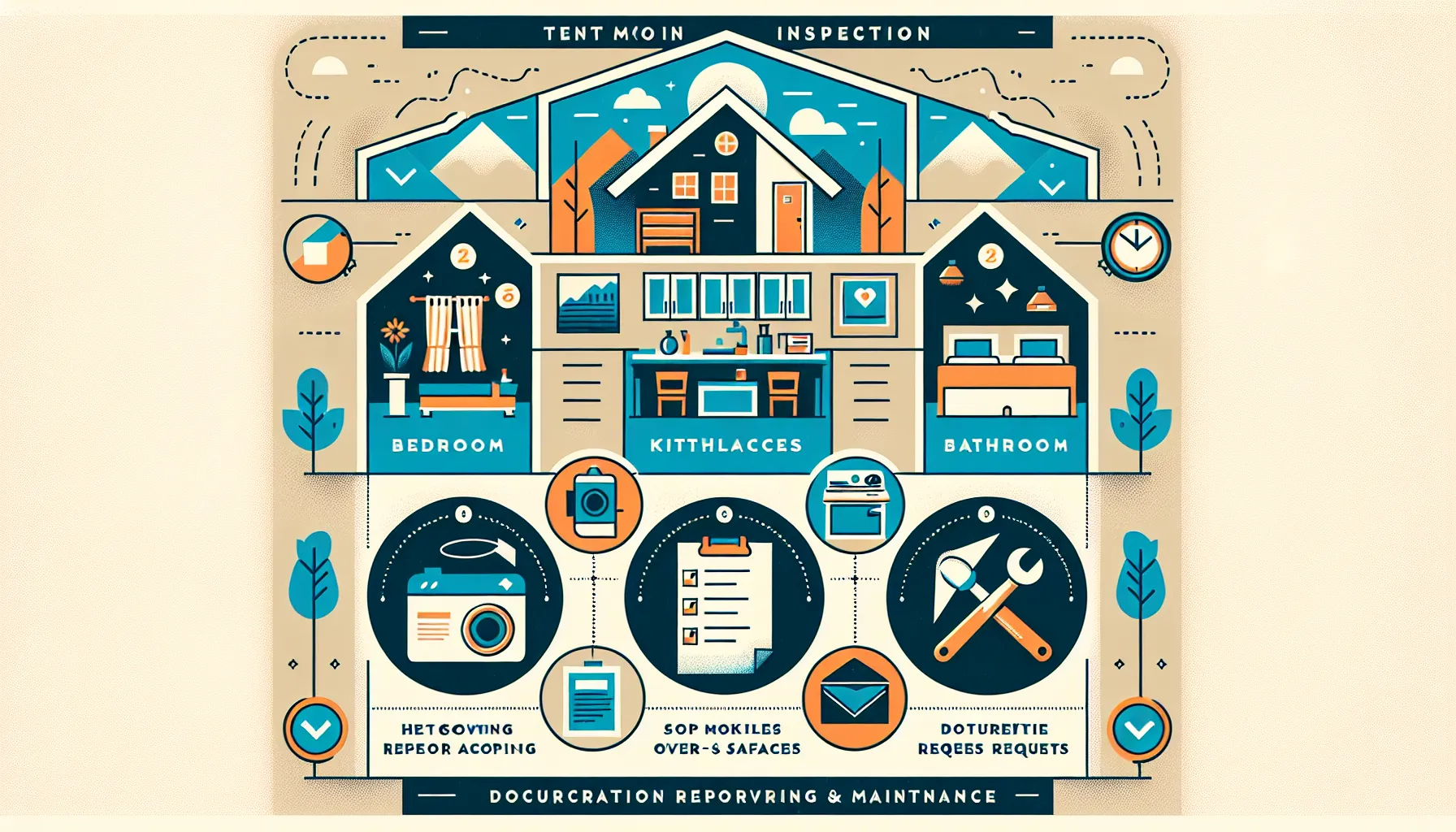 diagram showing steps of a tenant move-in inspection process