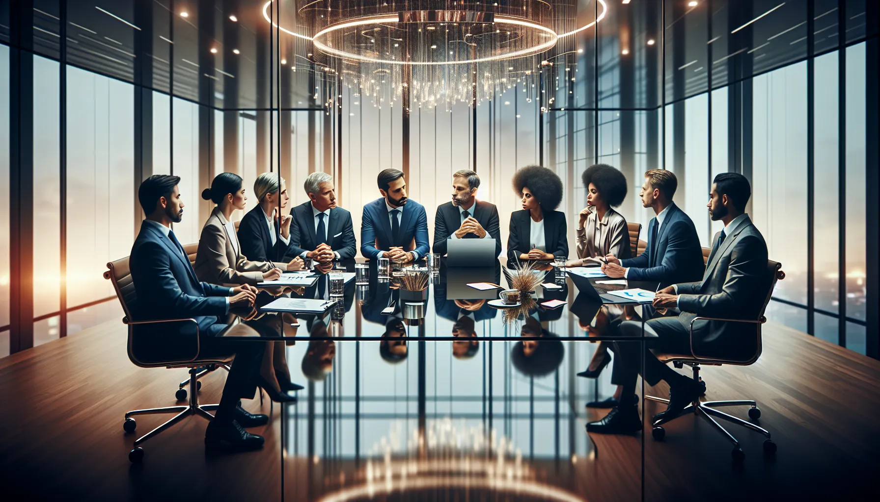 diverse team discussing challenges of Htlbvfu in a modern office.