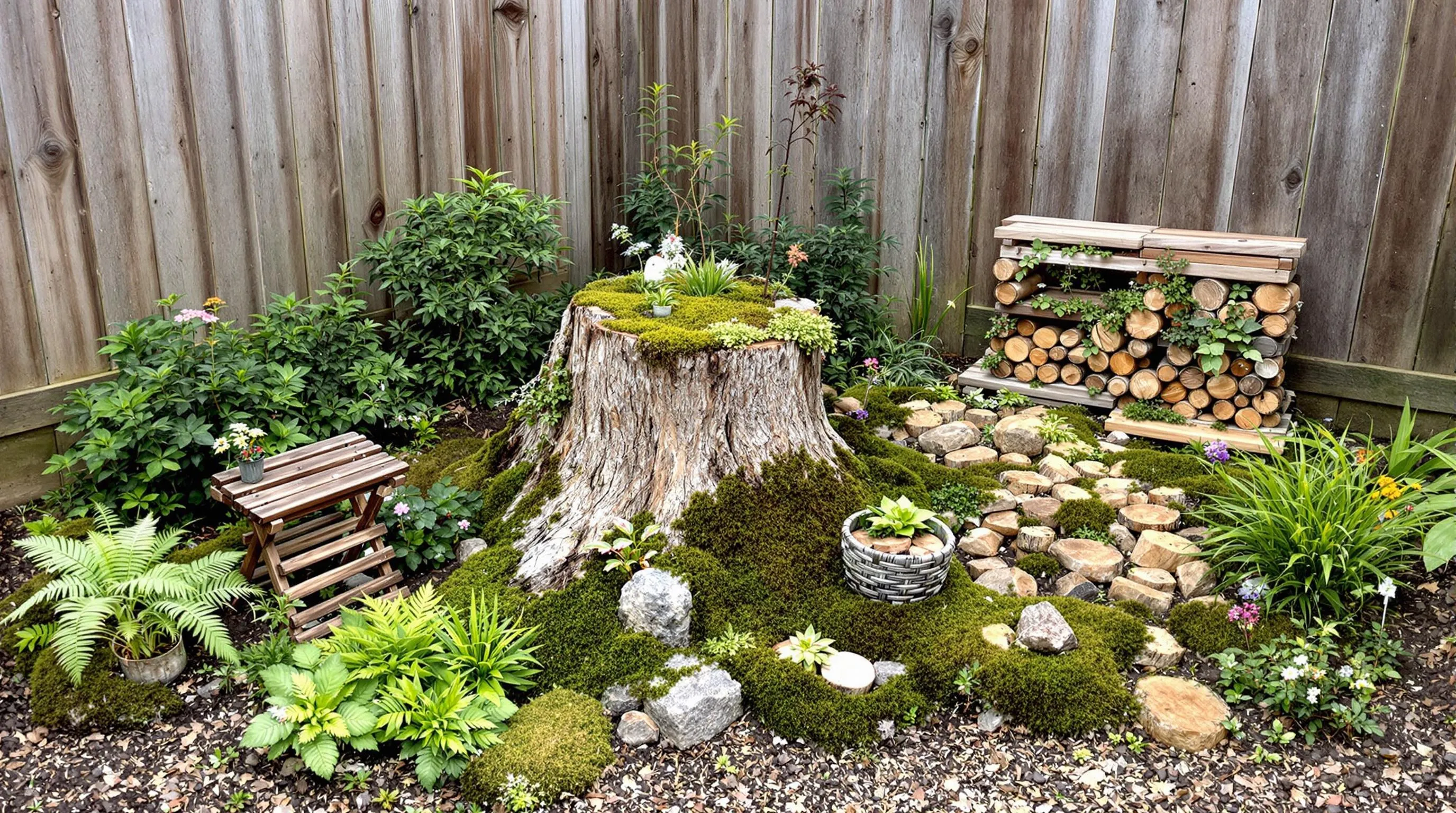 15 Enchanting Stumpery Garden Ideas to Transform Your Outdoor Space 5 ZhjwcyhRTmYJ9dH5s aZnStIYEOYsoVD