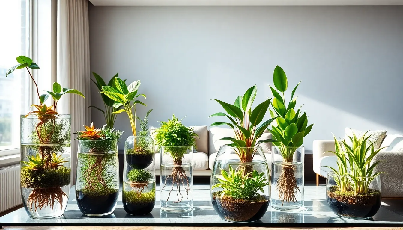 aquatic house plants in modern decor.
