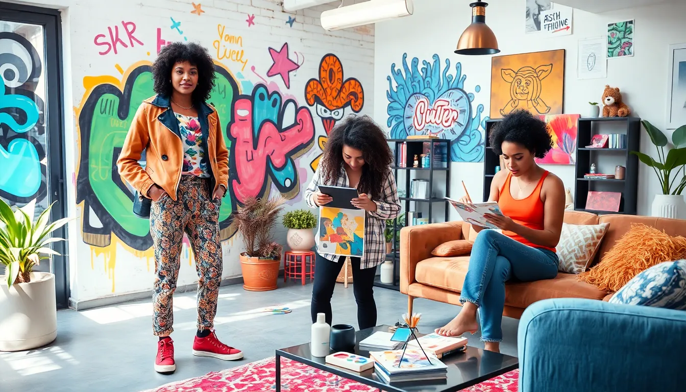 diverse individuals showcasing unique personal styles and creativity.