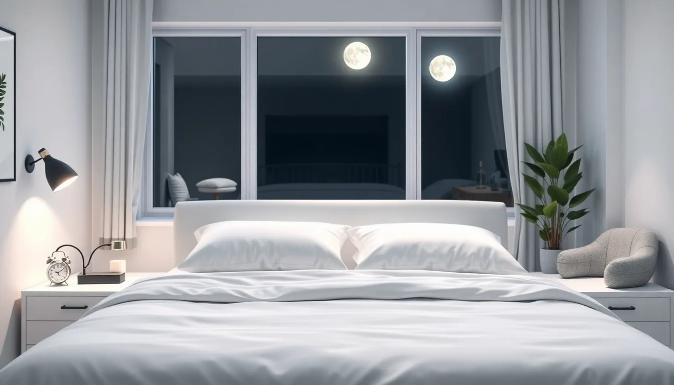 serene bedroom promoting the importance of quality night rest.