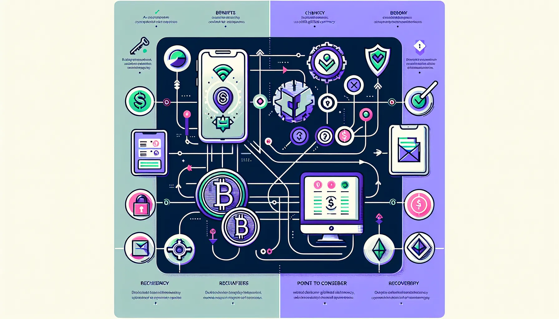 Exodus Wallet features comparison infographic showing platform compatibility and cryptocurrency support
