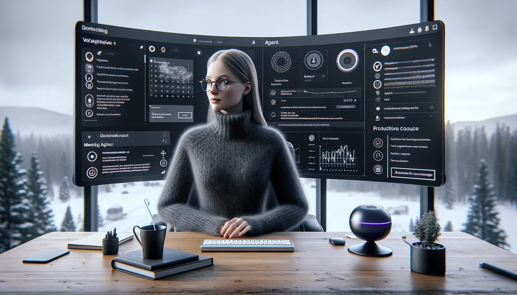 De mest innovative verktøyene lansert i 2025 3 Oslo office worker using ai agents, copilots, and meeting assistants in 2025.