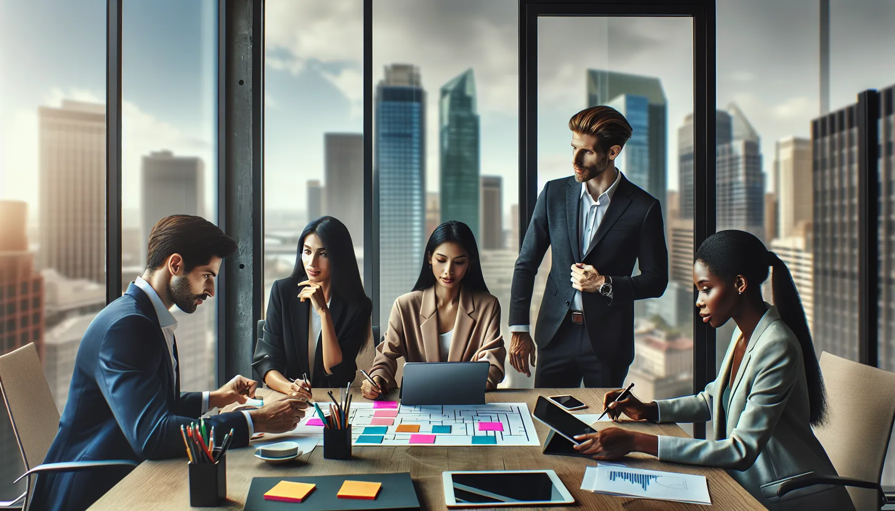 diverse team collaborating in a modern office discussing dkffldlrtm challenges.