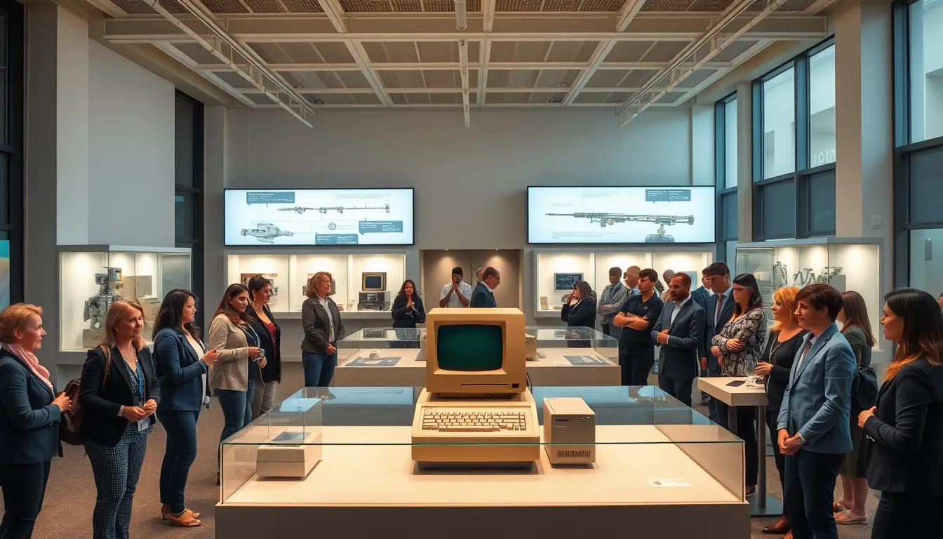 exhibition hall at the American Computer and Robotics Museum.