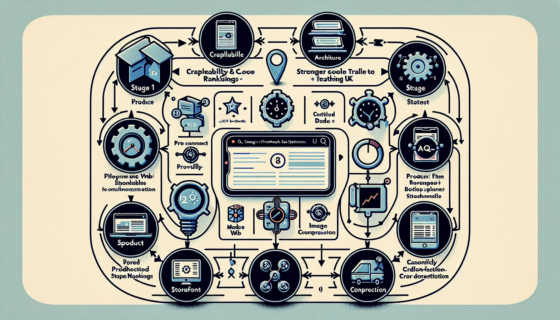 Technical SEO pillars improving UK Google rankings, from crawl to rich results.