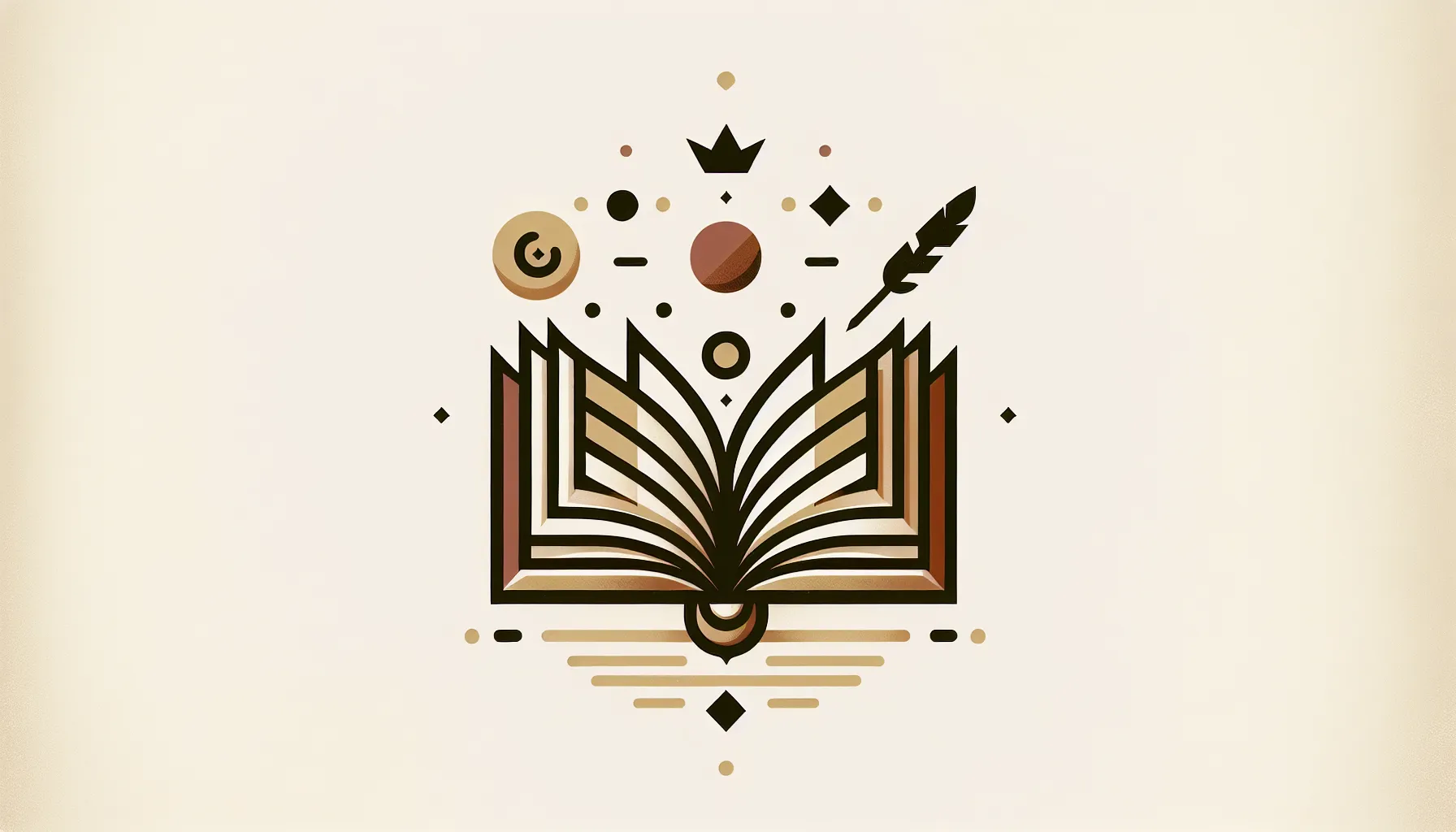 An open antique book with quill pen and crown symbols representing Croatian historical literature.