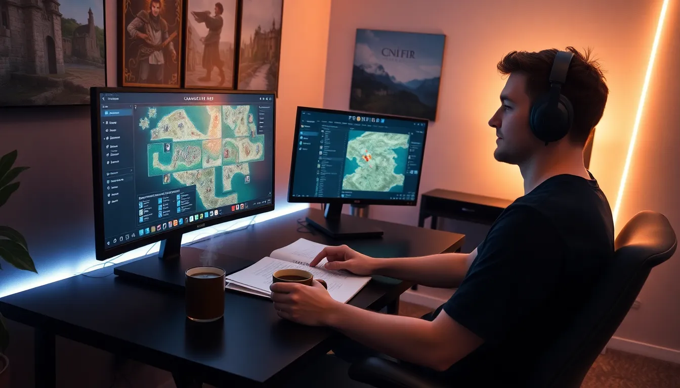 A gamer using the CK2Generator tool for Crusader Kings II.