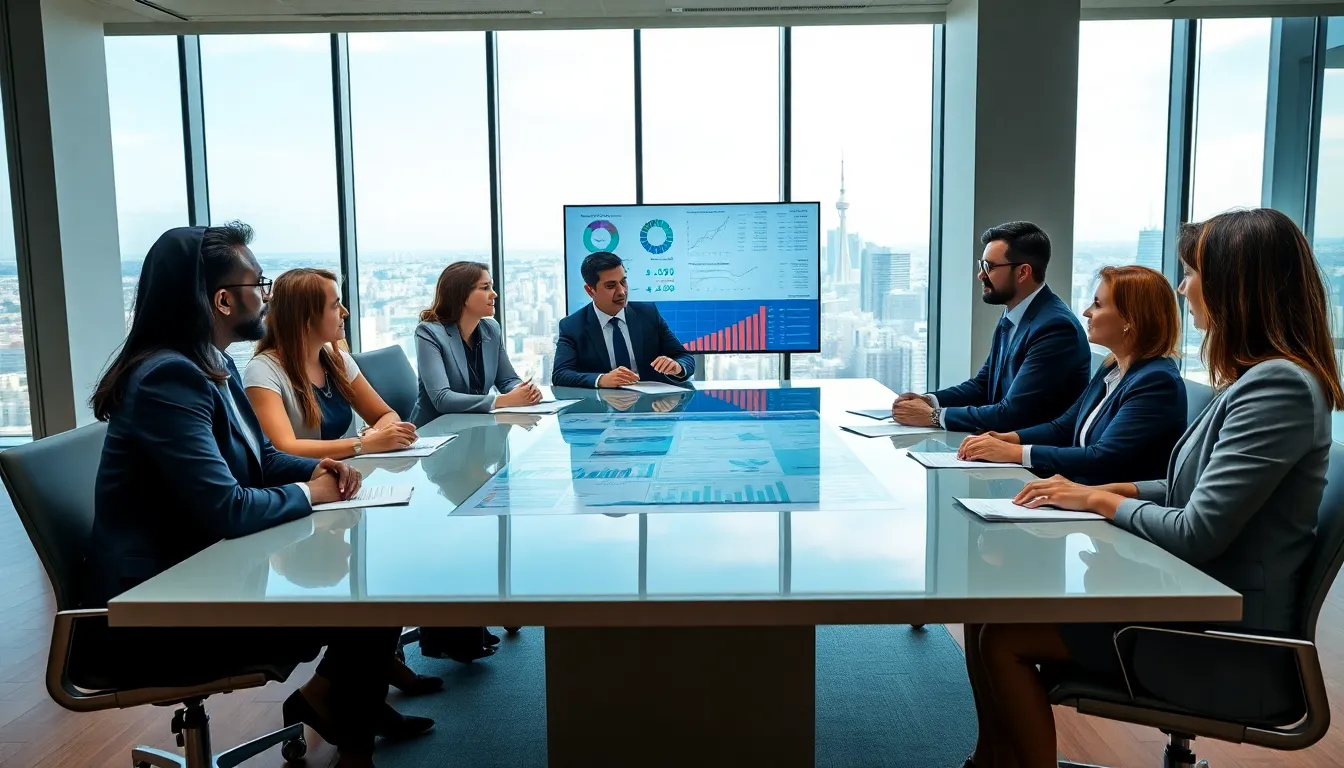 financial advisors discussing strategies for wealth management and retirement planning.