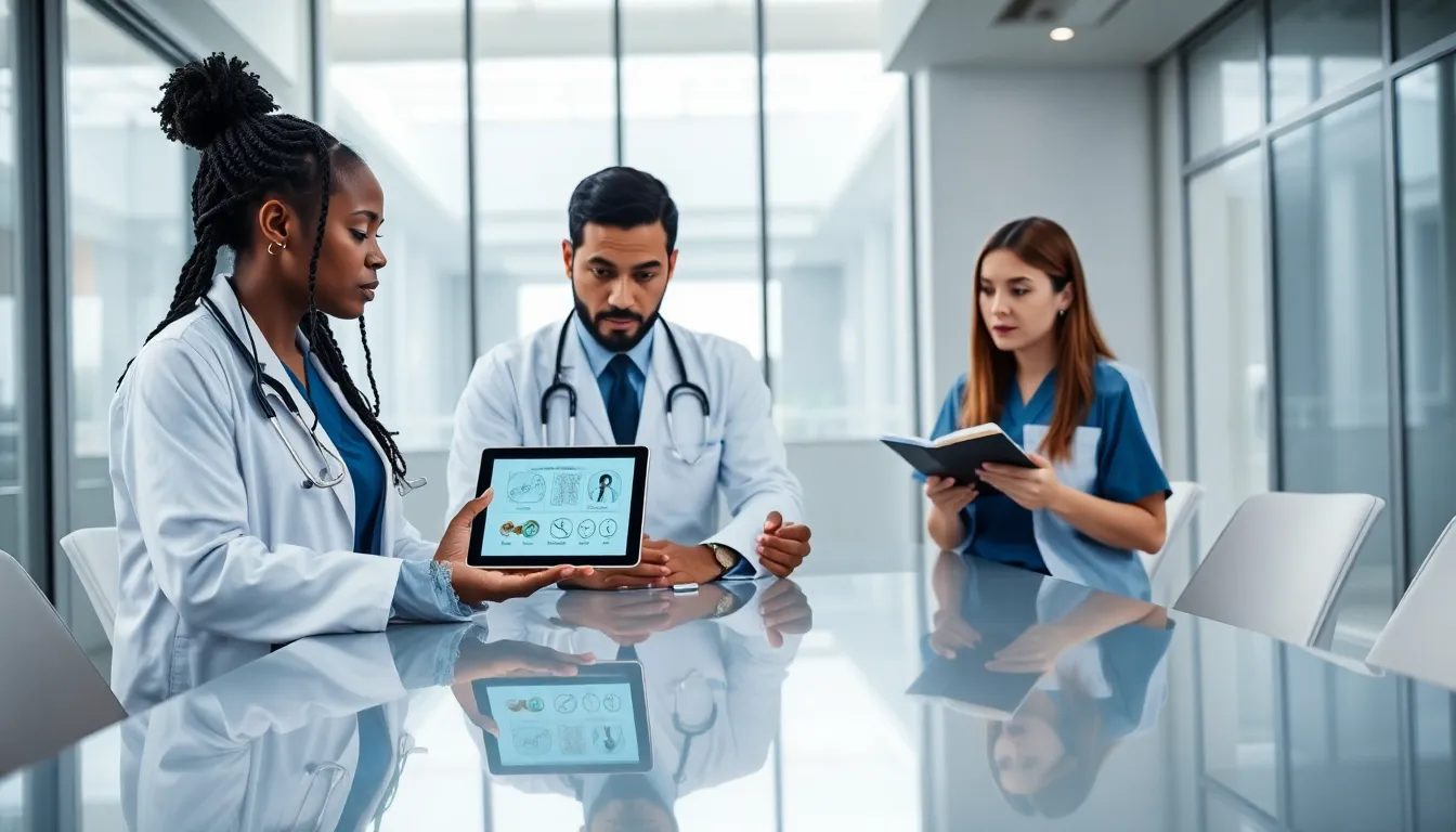 healthcare team discussing the rare condition gulzacyiseasis.