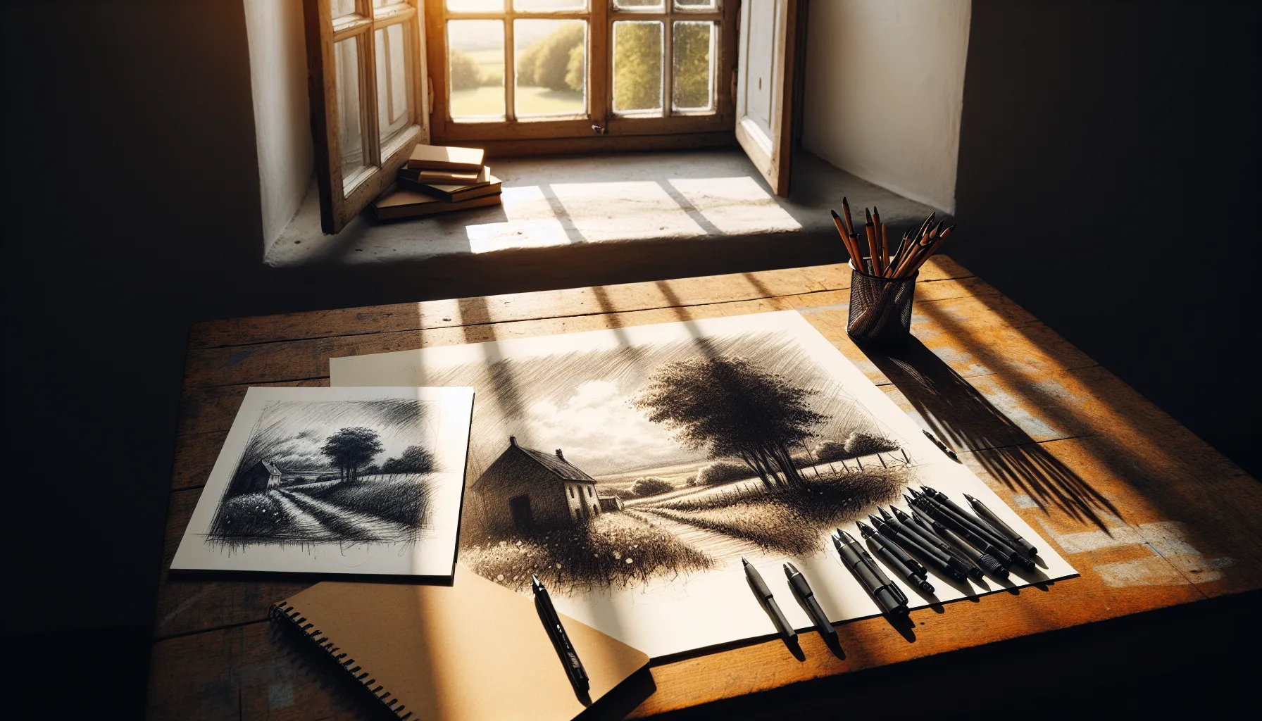 A side-by-side comparison of sketching and drawing environments.