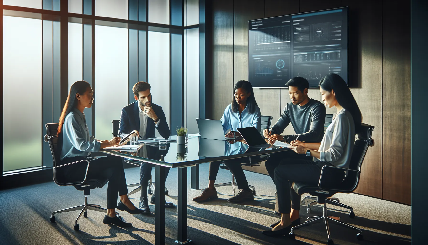 diverse team discussing legitimacy of a toll-free number.