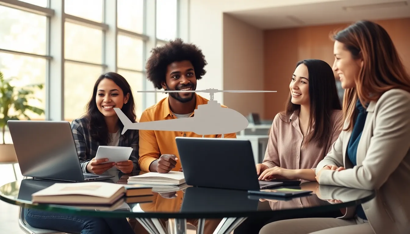 young adults discussing independence in a university setting.