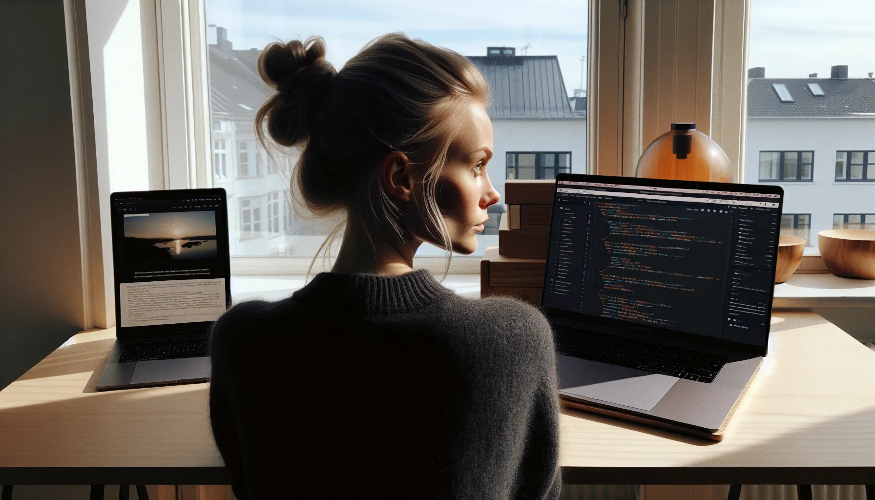 Norwegian developer testing a mobile-first wordpress theme across device breakpoints.