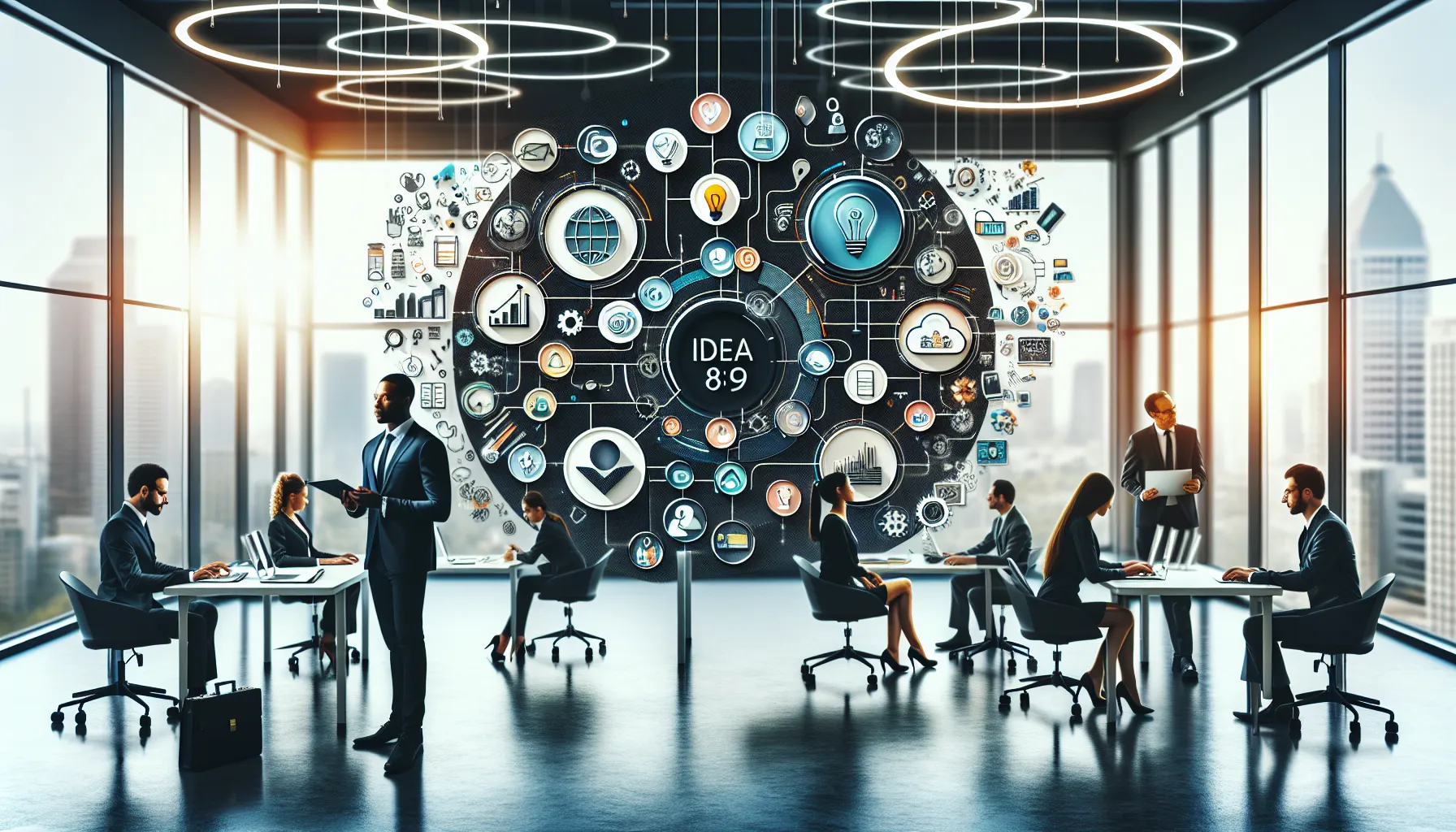 infographic showing the evolution of Bledain89 in a modern workspace.