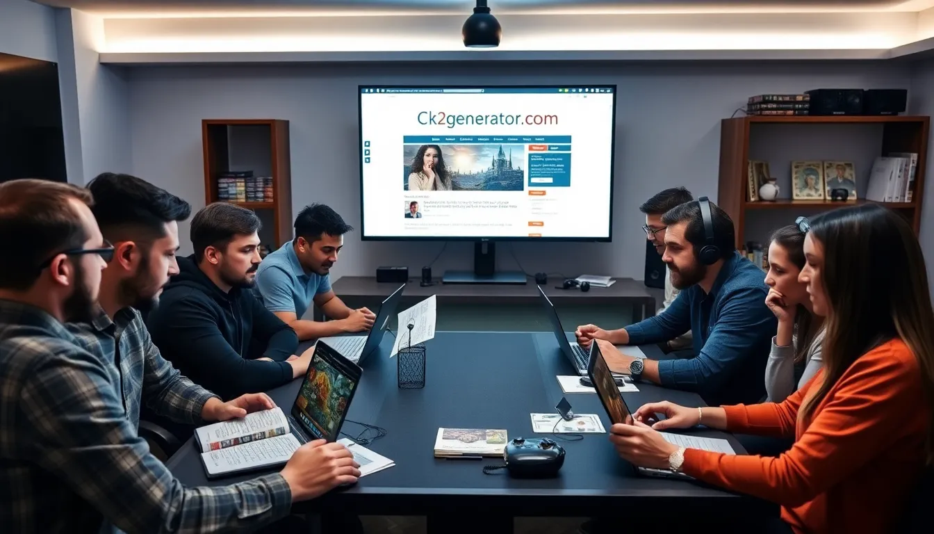 diverse group of gamers collaborating on Crusader Kings II strategies.