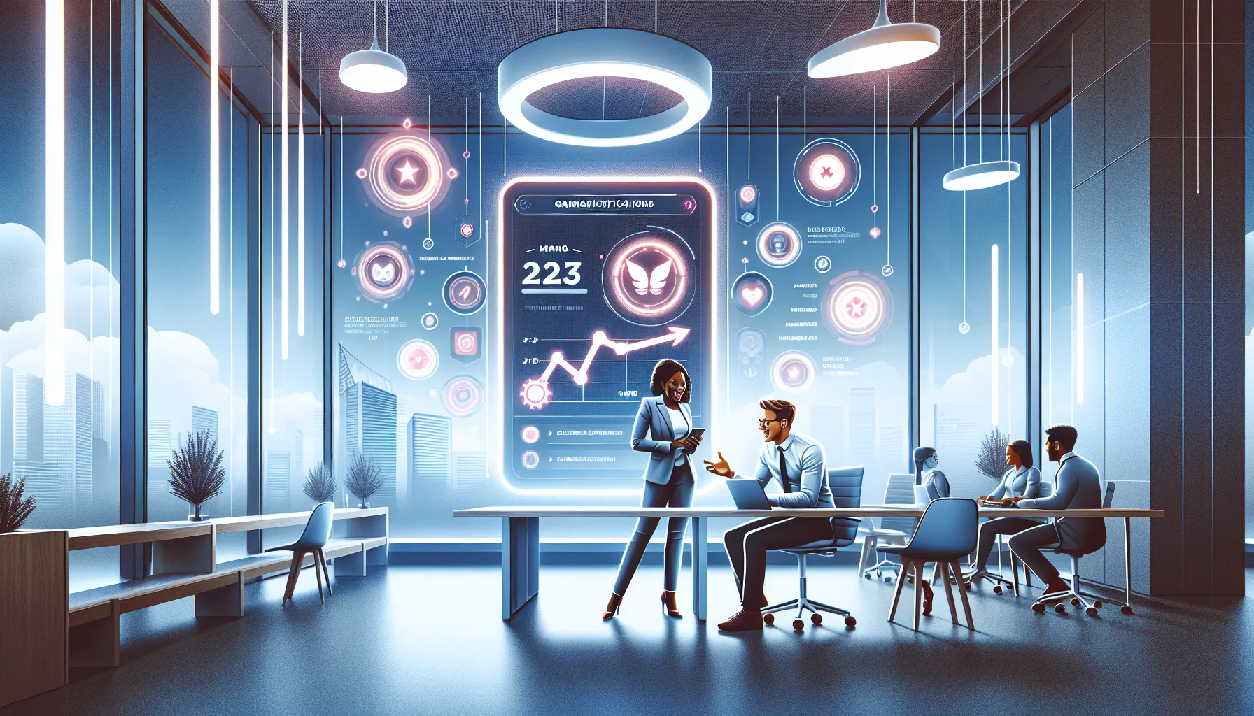 professionals discussing gamification strategies for ticket sales.