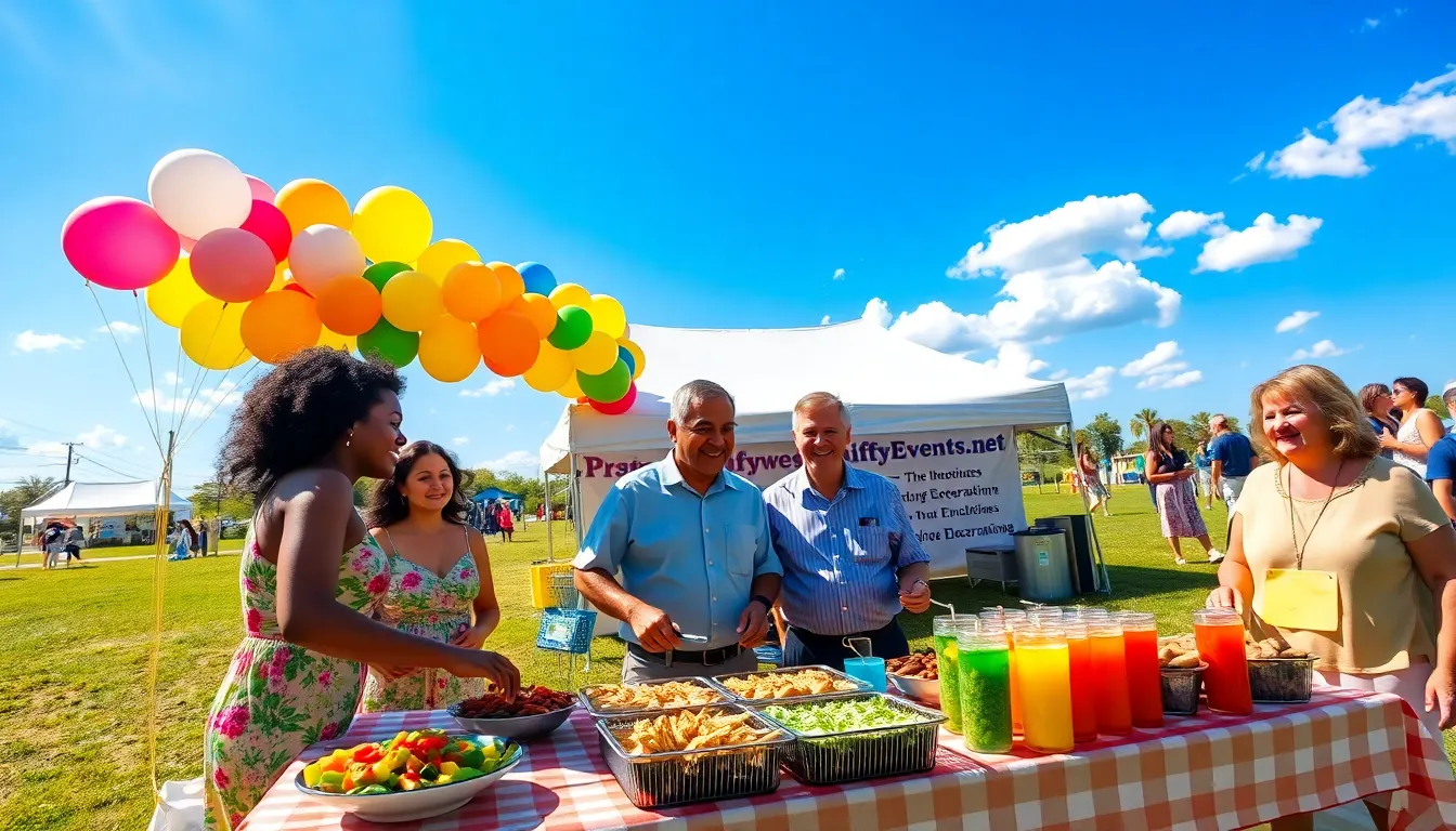 A diverse group of people enjoying an affordable outdoor event in a park.