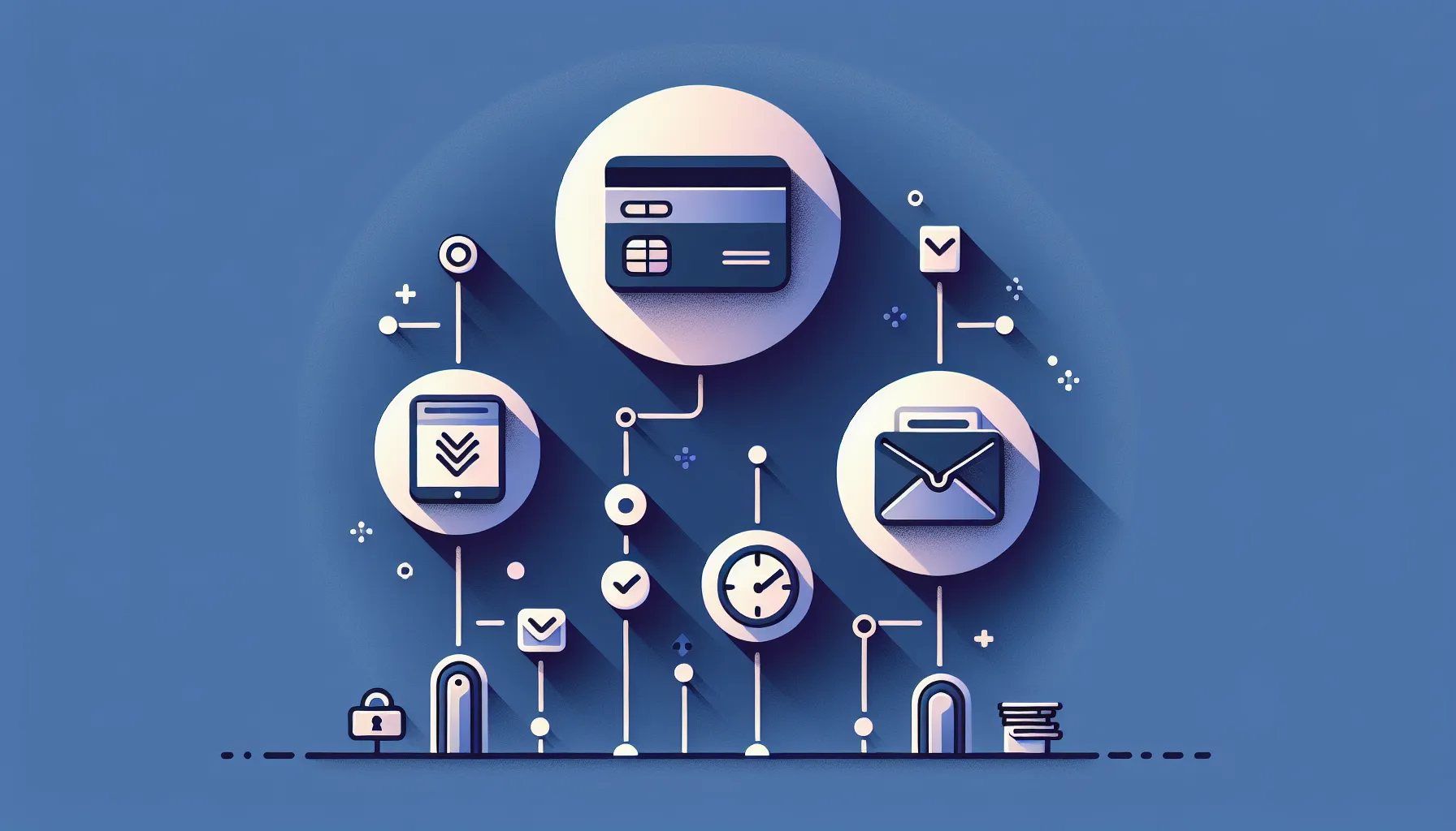 Three-column infographic showing essentials, verification steps, and card selection for cryptocurrency purchases.