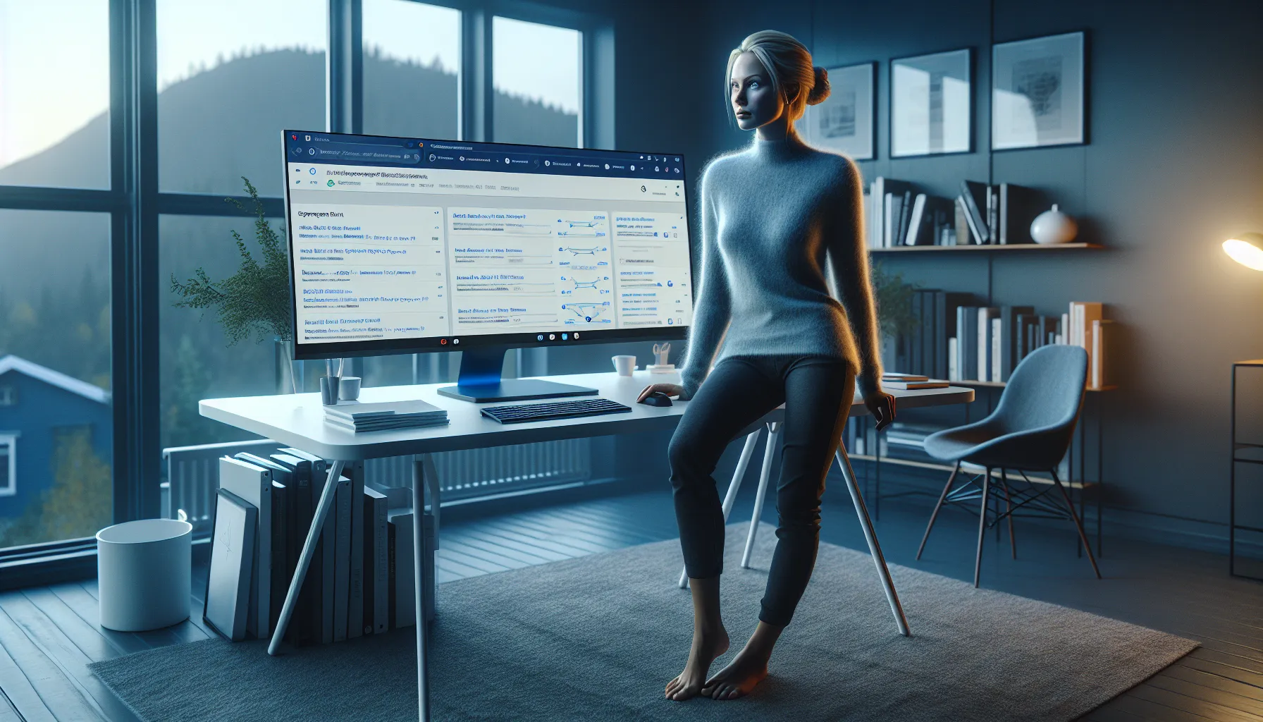 De viktigste elementene i on-page seo for 2026 2 Norwegian seo specialist optimizes a webpage for ai-driven search results in 2026.