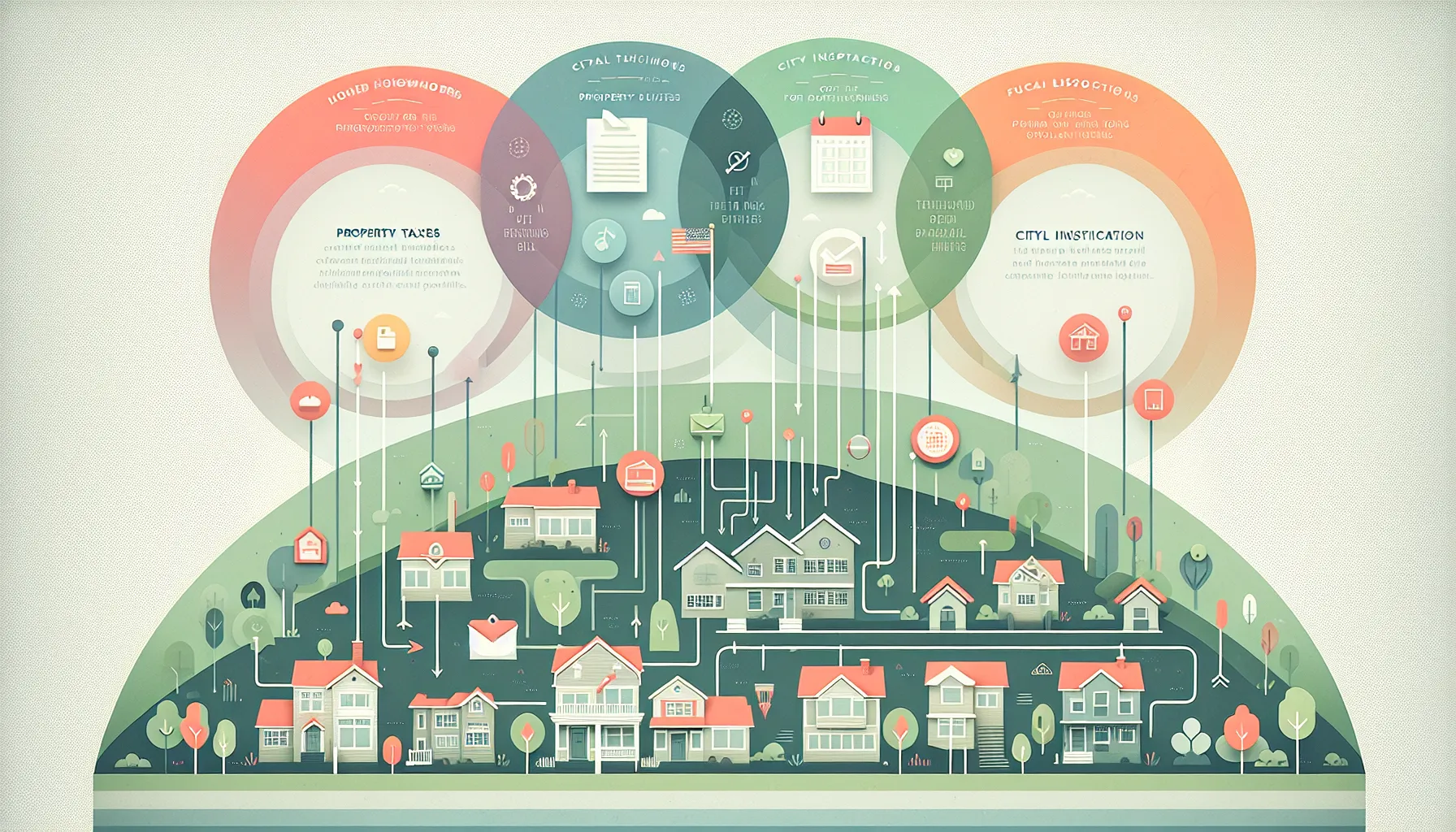 infographic showing property ownership steps and expectations in Pleasant Hill, USA