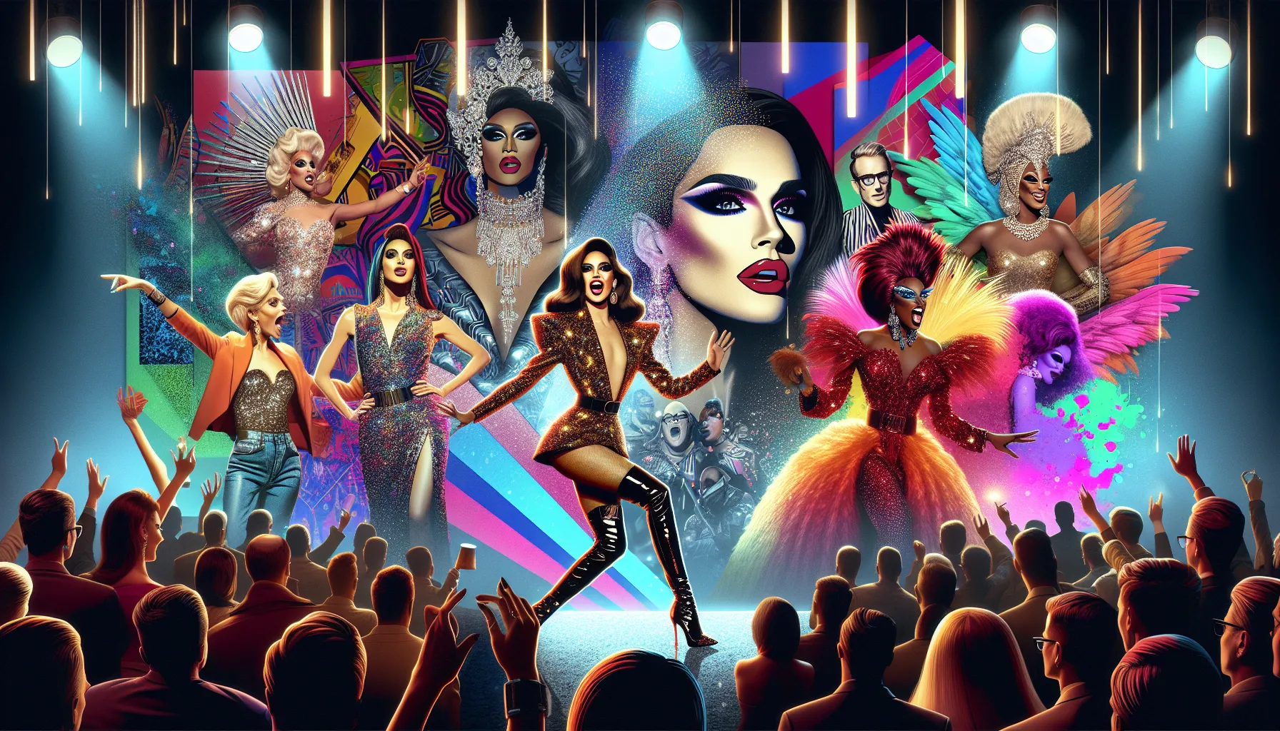 collage of pop culture moments showcasing bold self-expression.