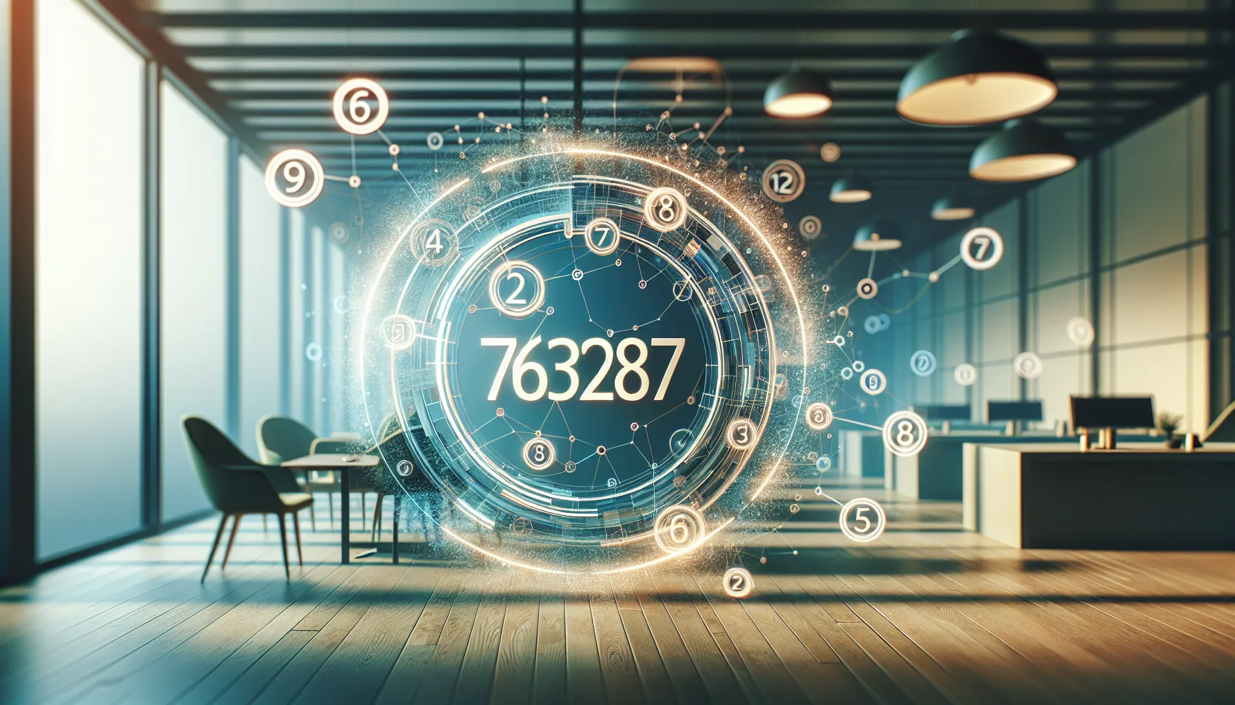 digital interface showcasing interconnected phone numbers.