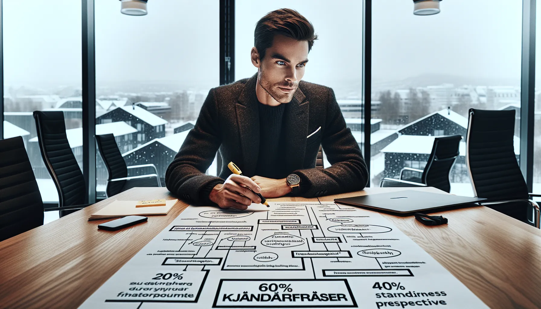 De mest effektive teknikkene for å lære et nytt språk raskt 7 Business professional highlights core vocabulary and phrases during a meeting in oslo.