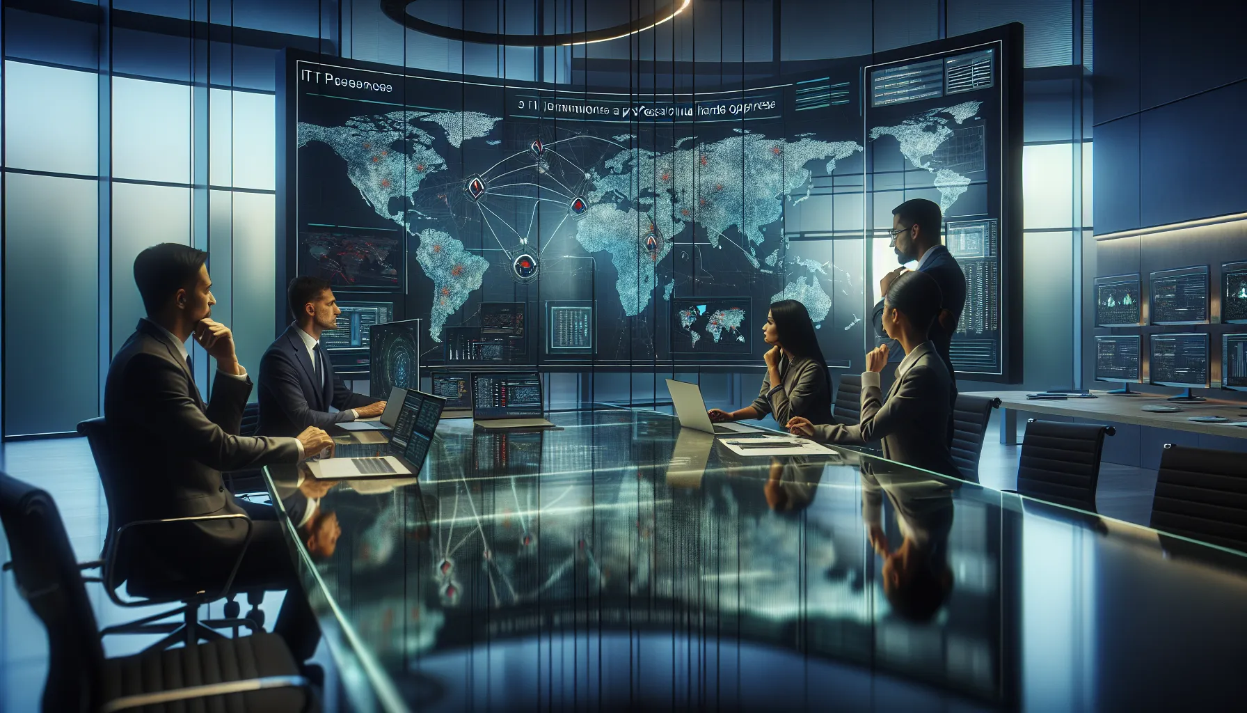 IT professionals analyzing the geolocation of a public IP address.