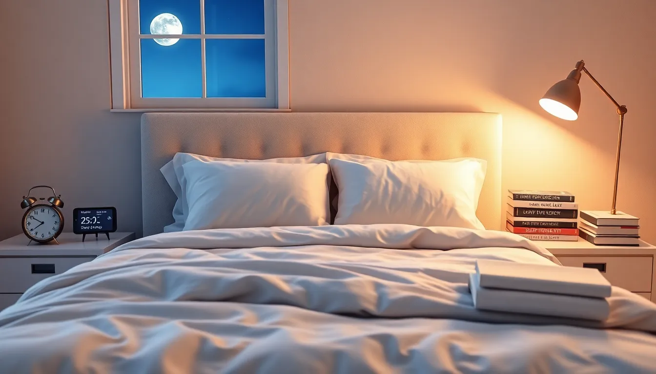 calm bedroom promoting healthy sleep habits.