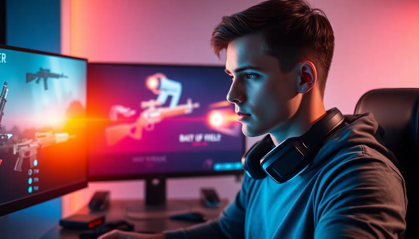 gamer analyzing a weapon tier list for Battlefield 2042.