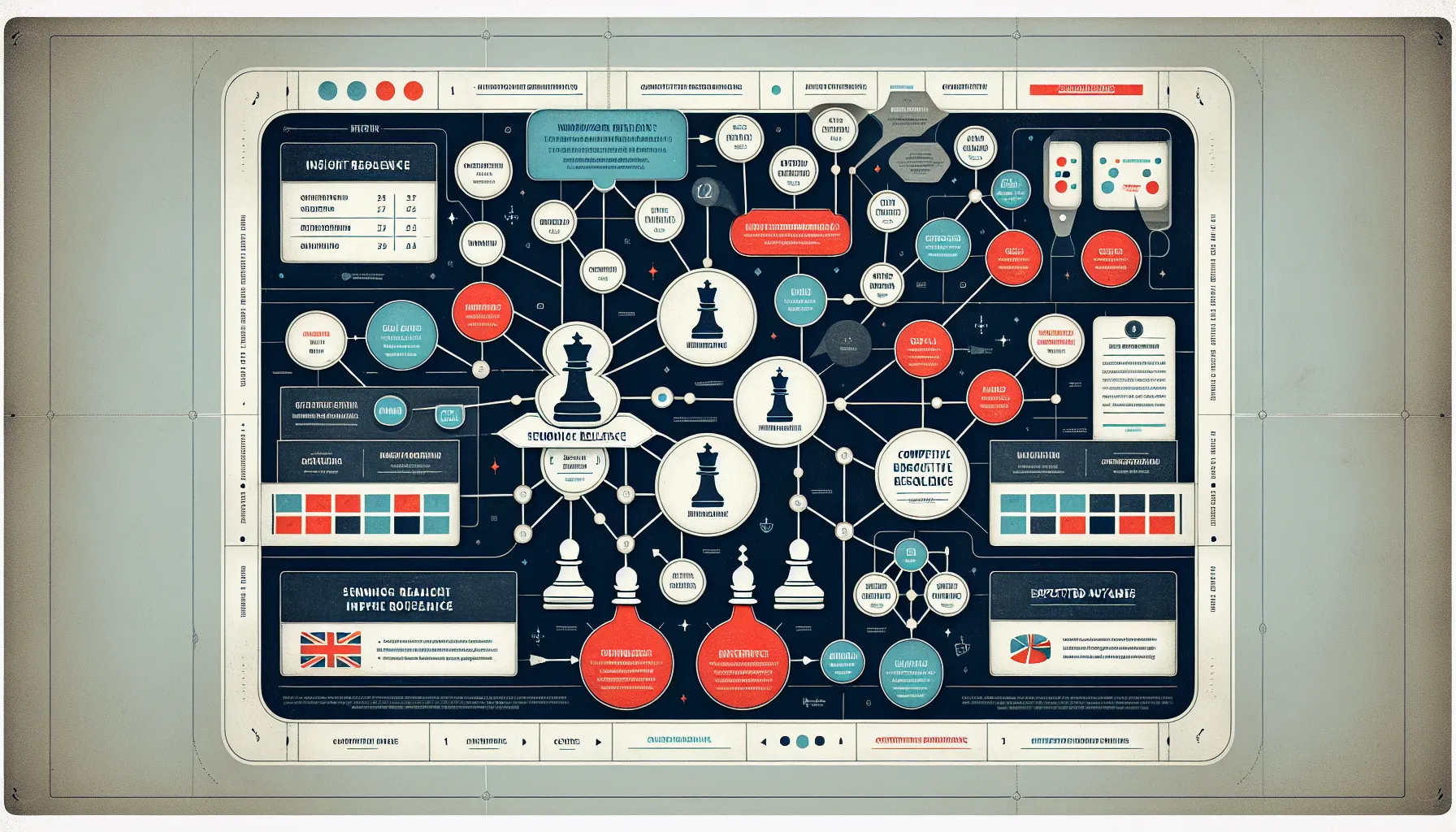 Diagram of UK semantic relevance workflow feeding a related keyword network.
