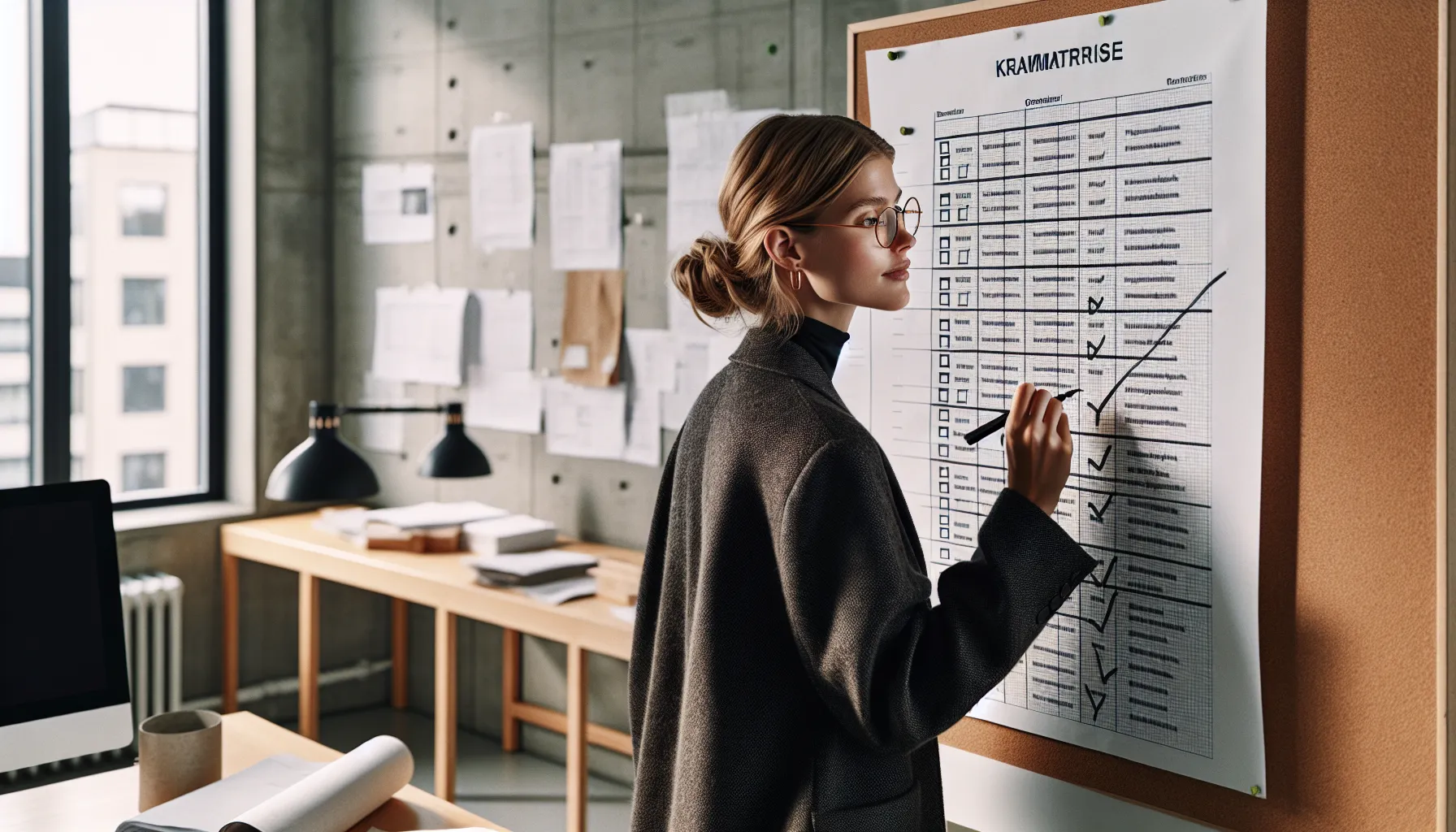 Tips for å navigere i komplekse byggeforskrifter 3 Norwegian architect updates kravmatrise with tek17 beside municipal zoning map.