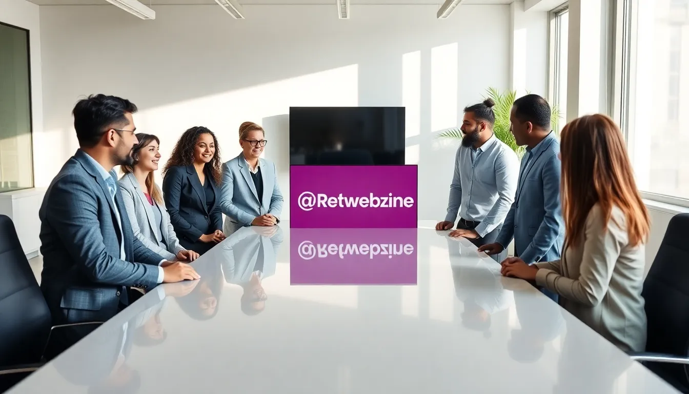 diverse team discussing ideas in a modern office.