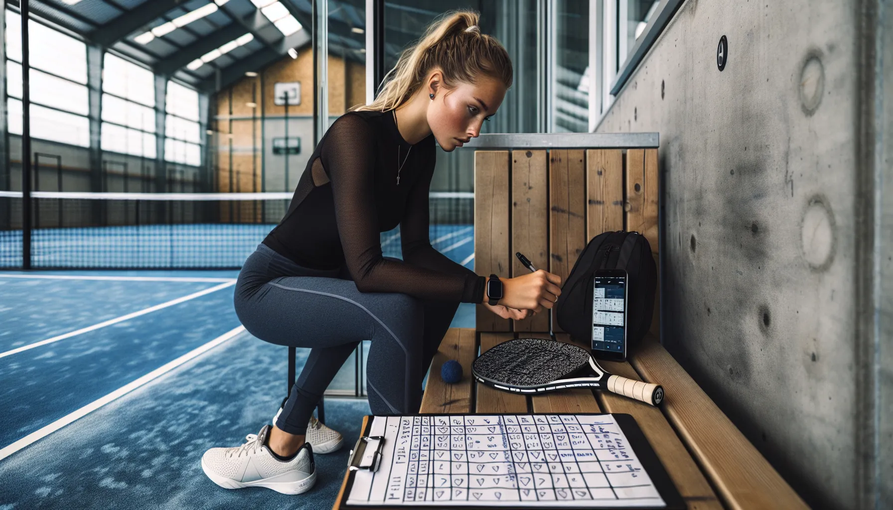 Norwegian player analyzes padel video and notes to find a matching partner.