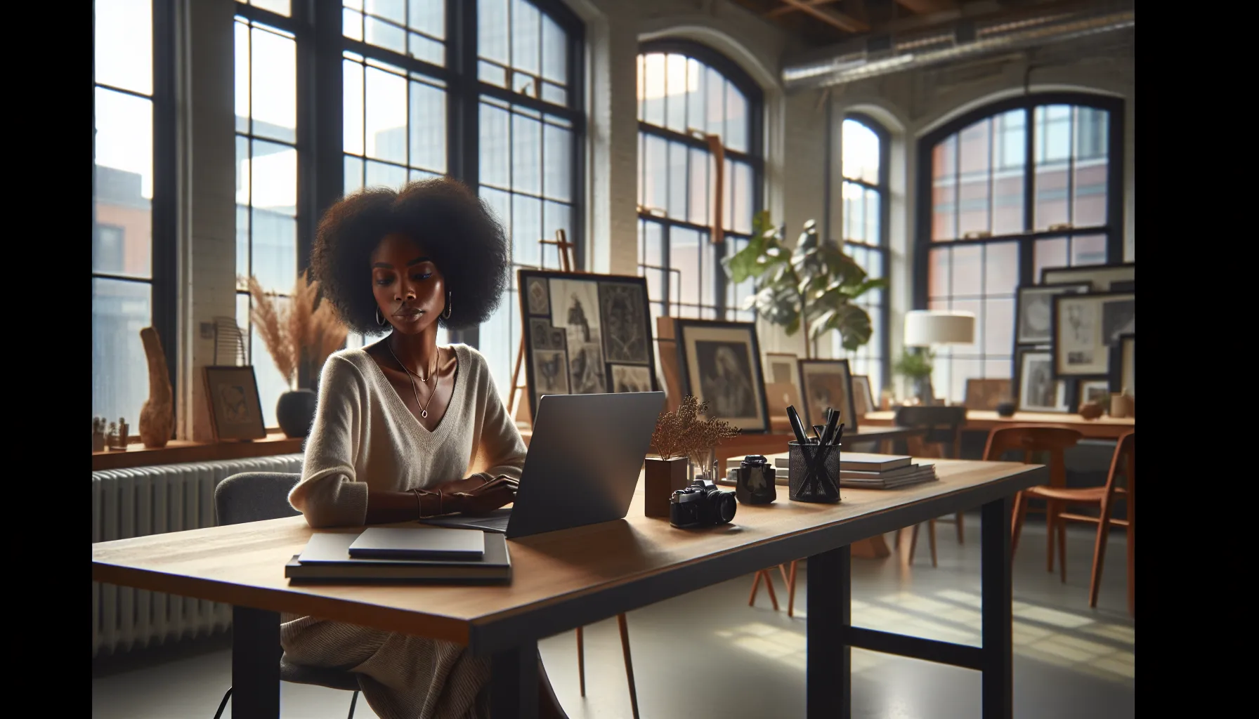 Jazmine engaged in a video call about brand collaborations.