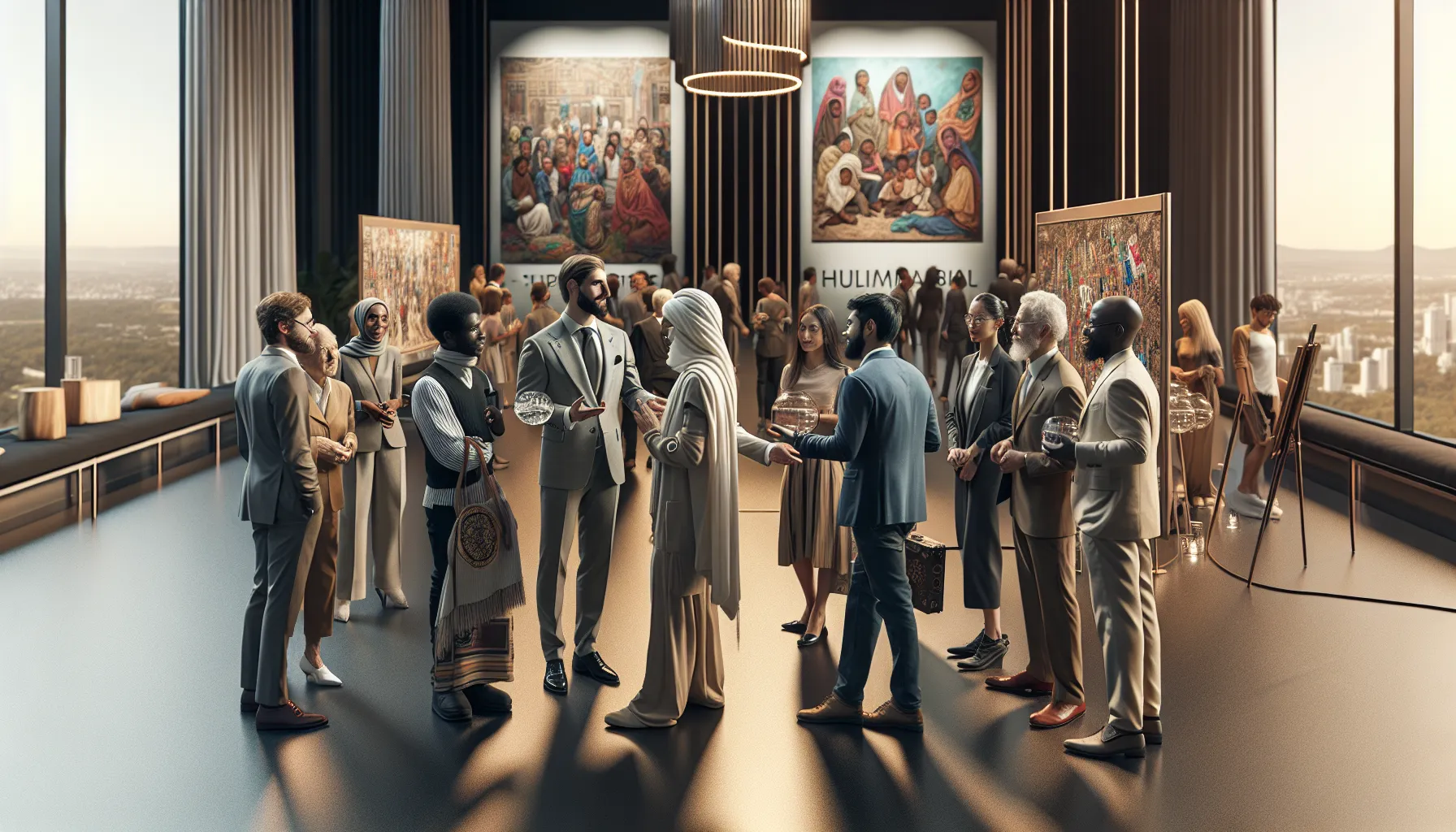 Brian Asey Fried at a charity event supporting art programs.