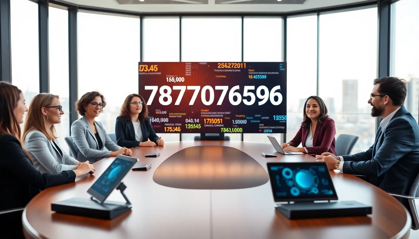 diverse team discussing product codes in a modern office.