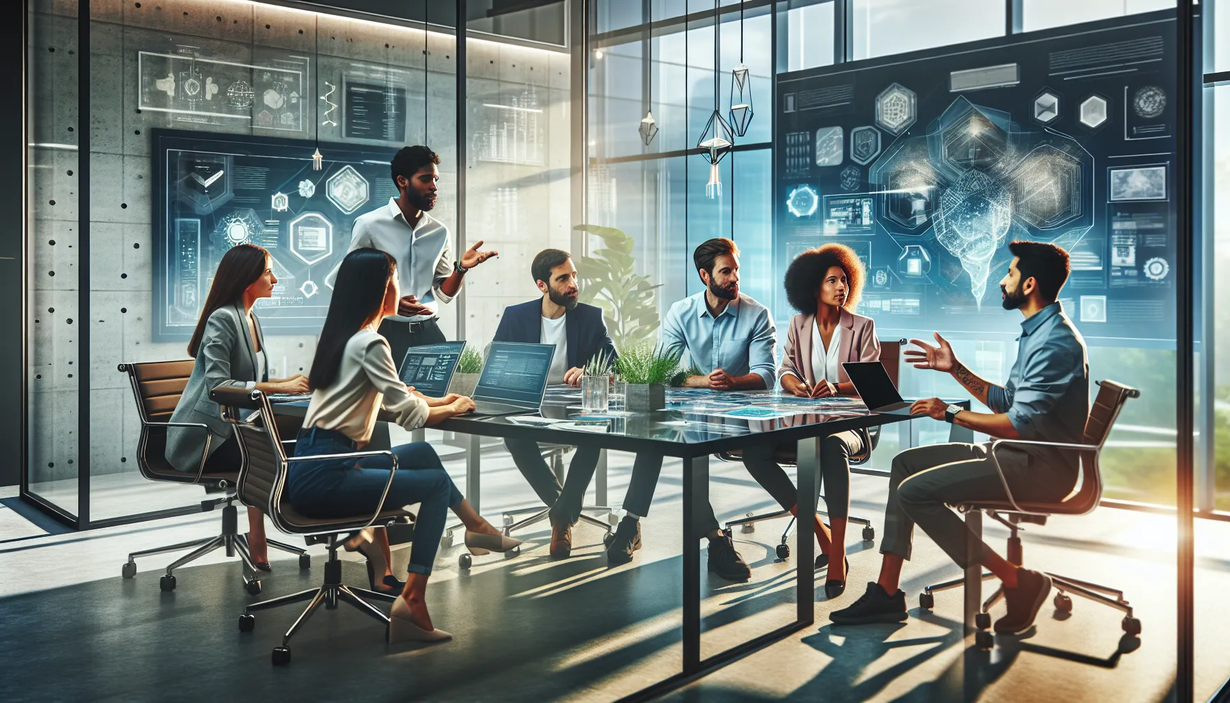 Tommy Jacobs leading a collaborative brainstorming session with a diverse team.