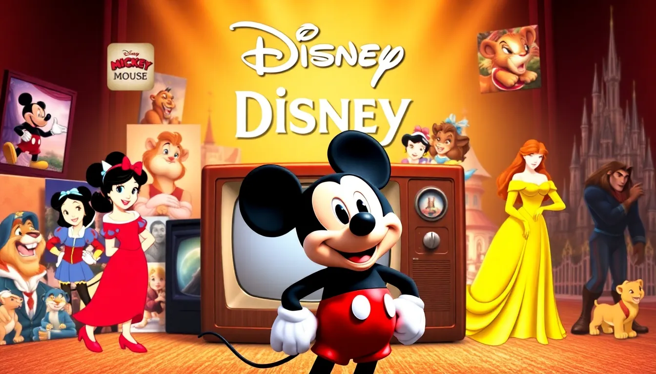 collage of Disney characters showcasing the evolution of pop culture.