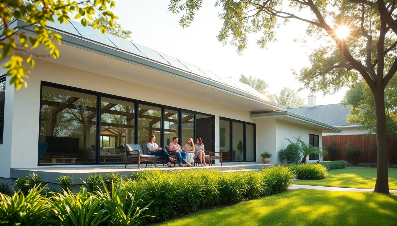 modern energy-efficient home in a sunny Houston neighborhood.
