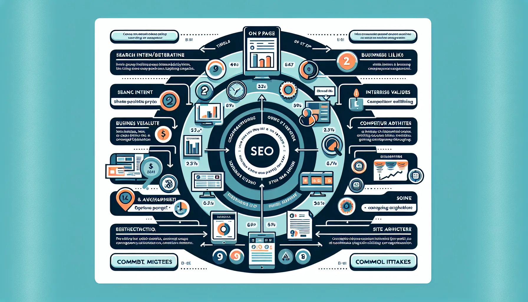 UK-focused on-page SEO workflow with metrics loop and common pitfalls.