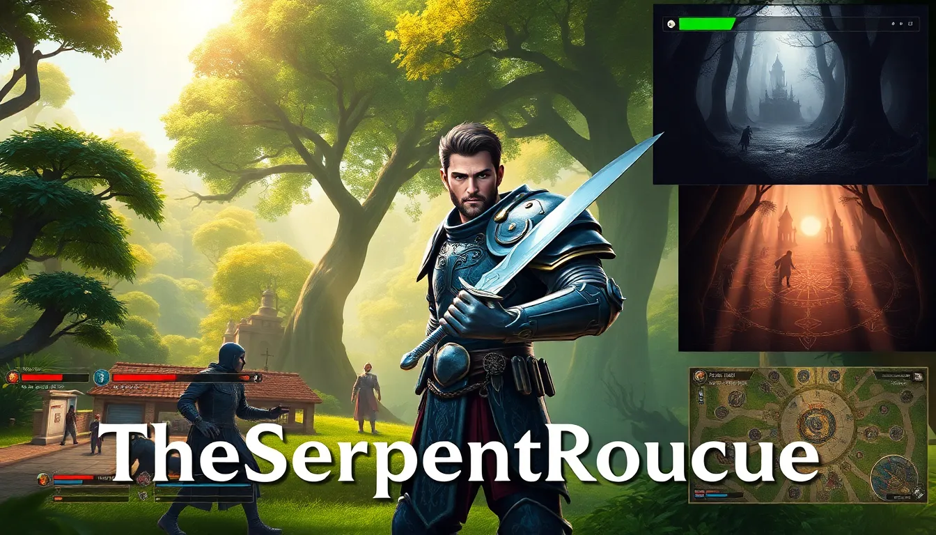 character from TheSerpentRogue in a vibrant fantasy landscape.