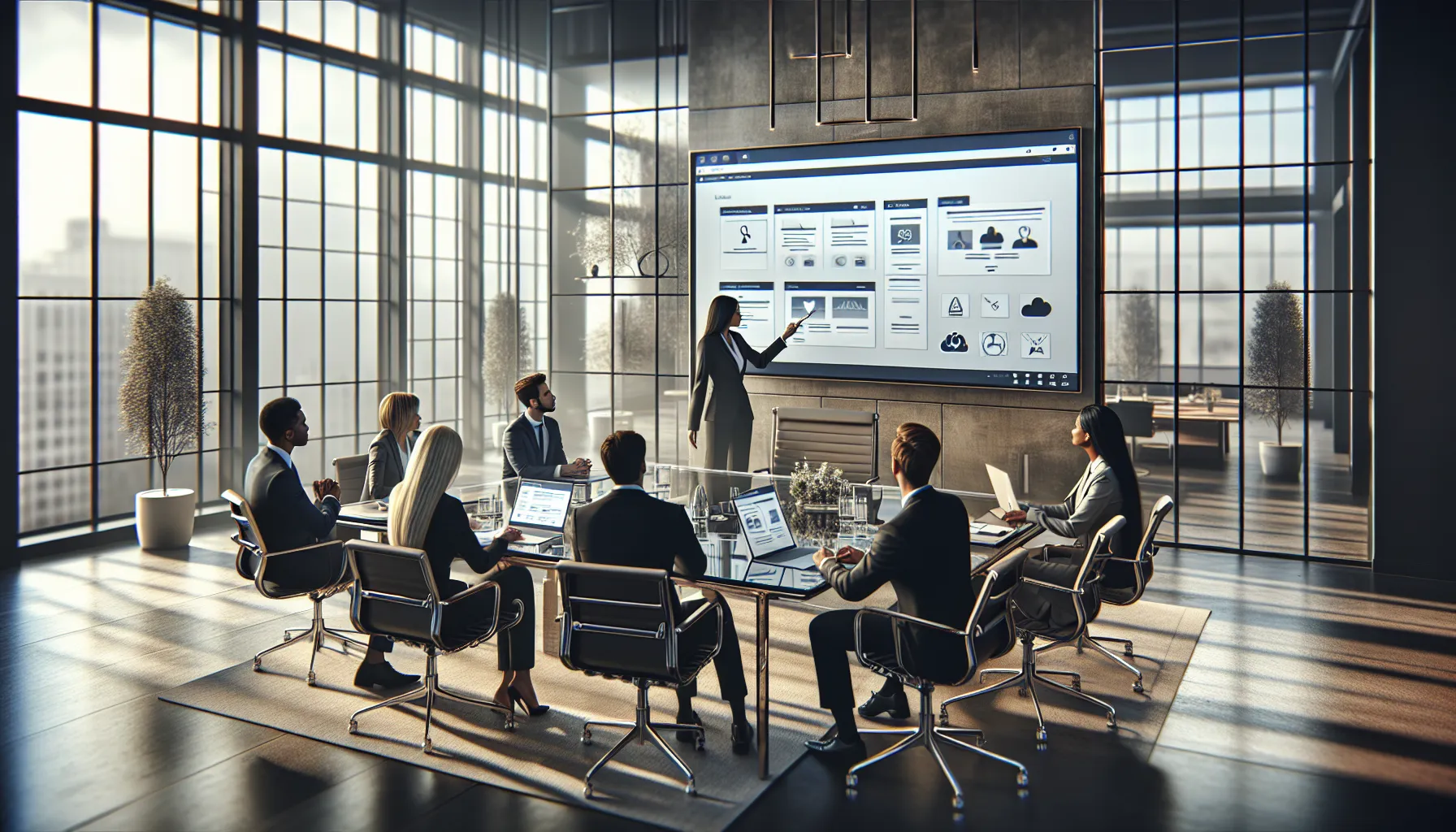 diverse team in a training session about Adminpayout.com features.