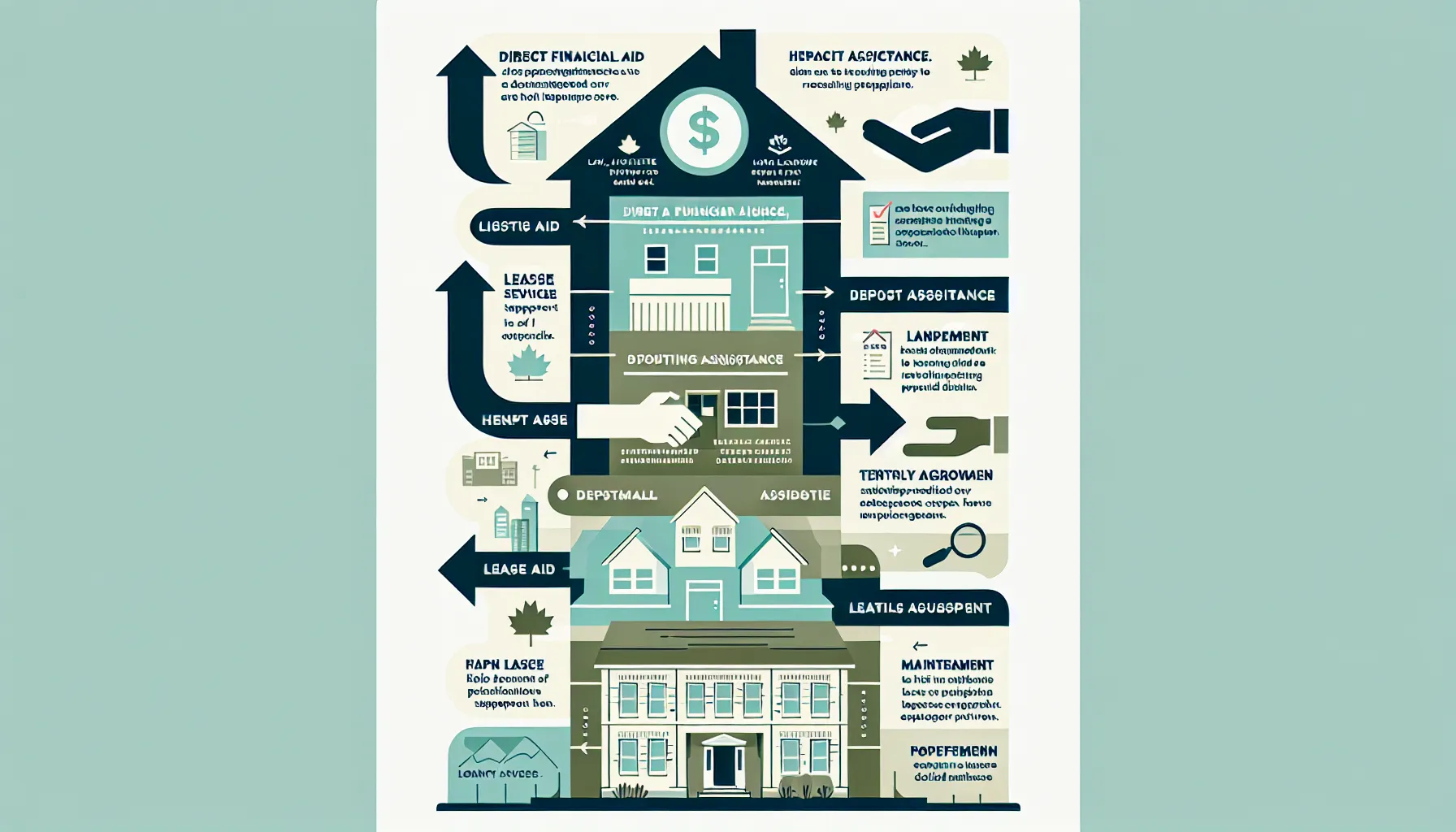 diagram showing types of Lafayette home rental assistance options