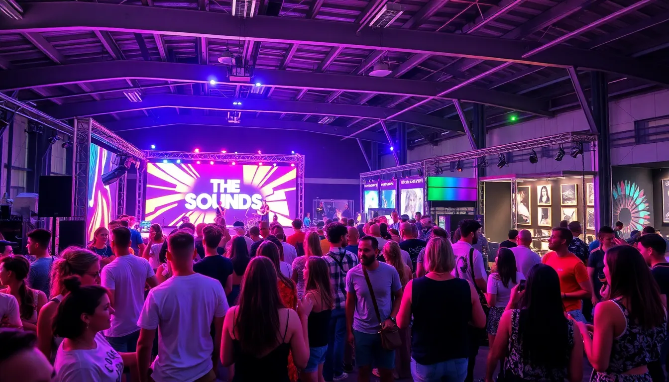 diverse audience enjoying a vibrant music tour experience.