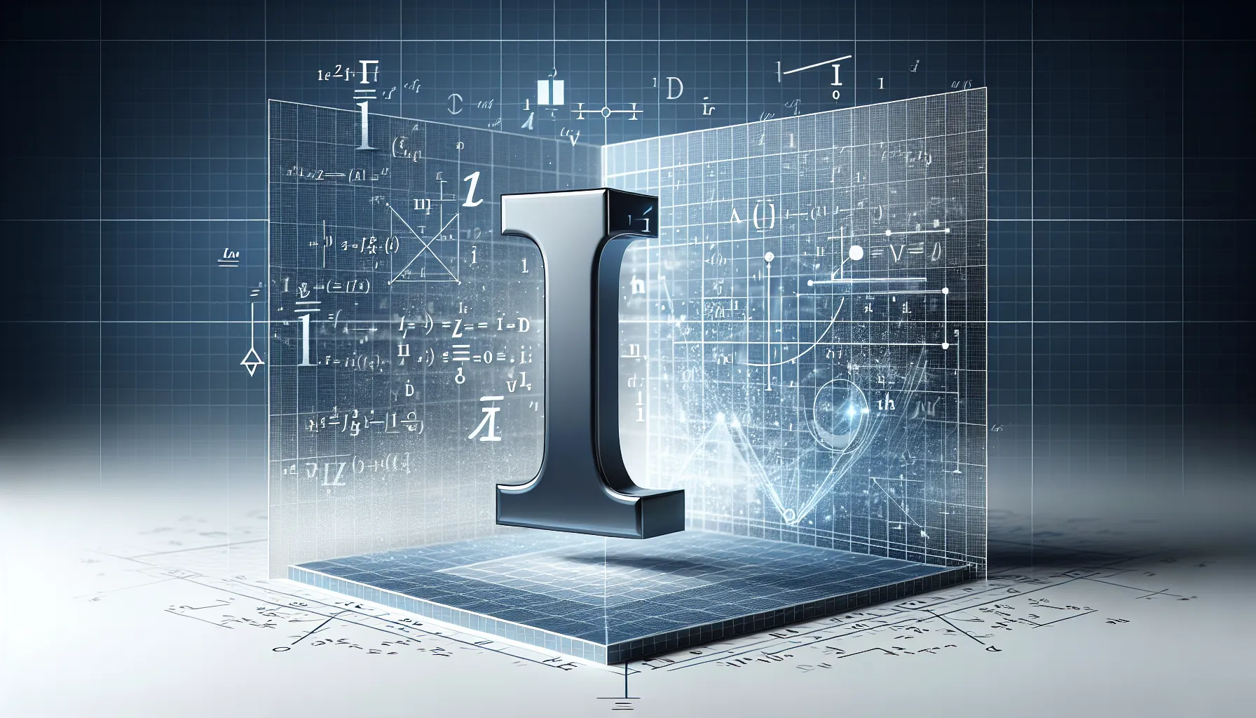 Stylized depiction of the mathematical concept of imaginary numbers.